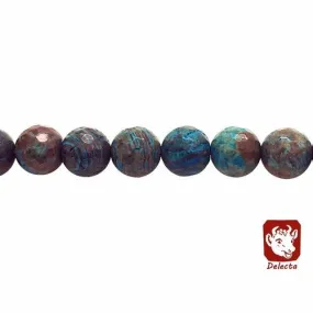 47 perles agate 8mm indonésie à facettes naturelle - p0003