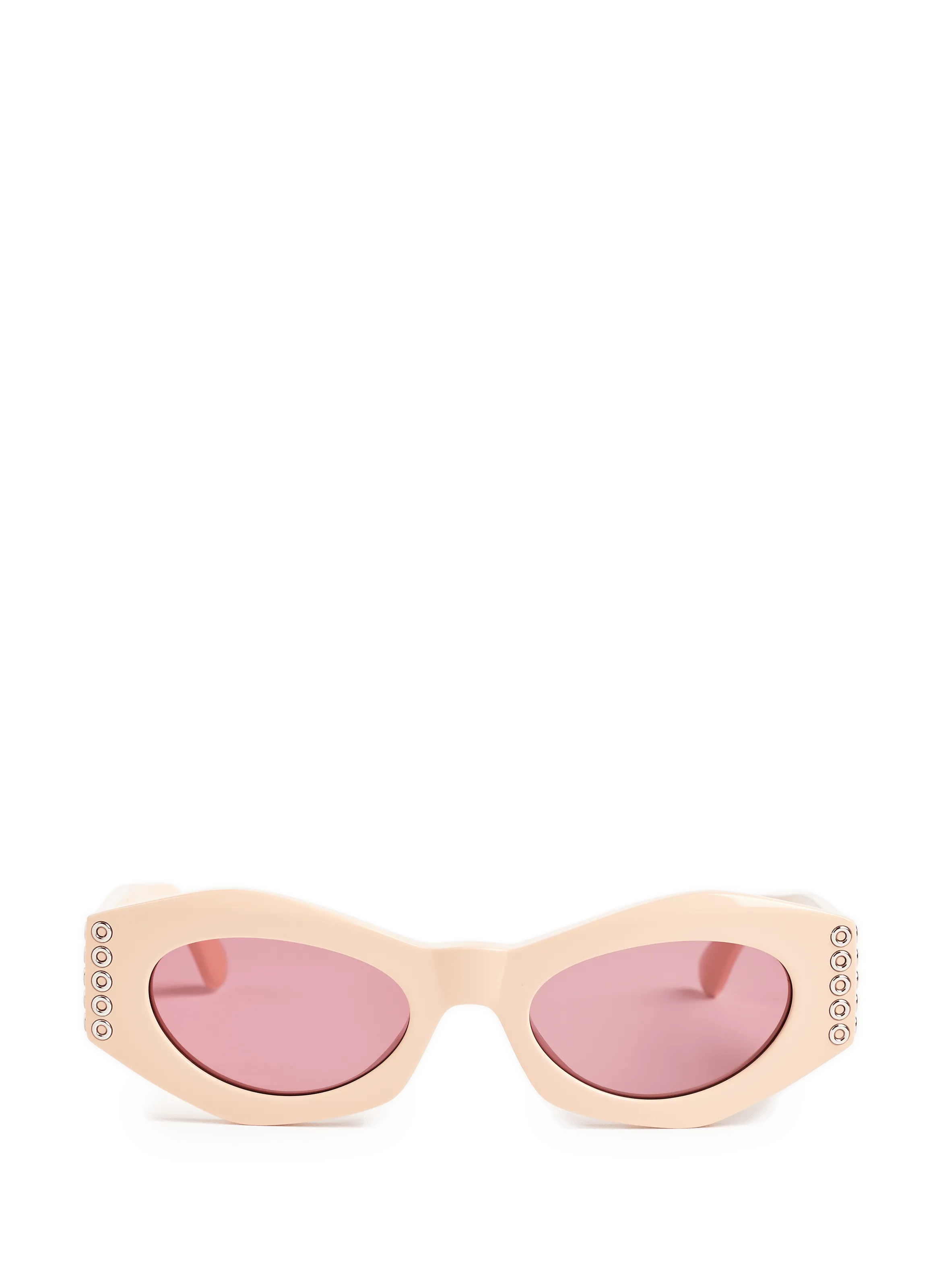 ALAÏA  Lunettes de soleil ovales  - Rose