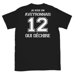 Aveyronnais qui déchire T-shirt standard imprimé dos