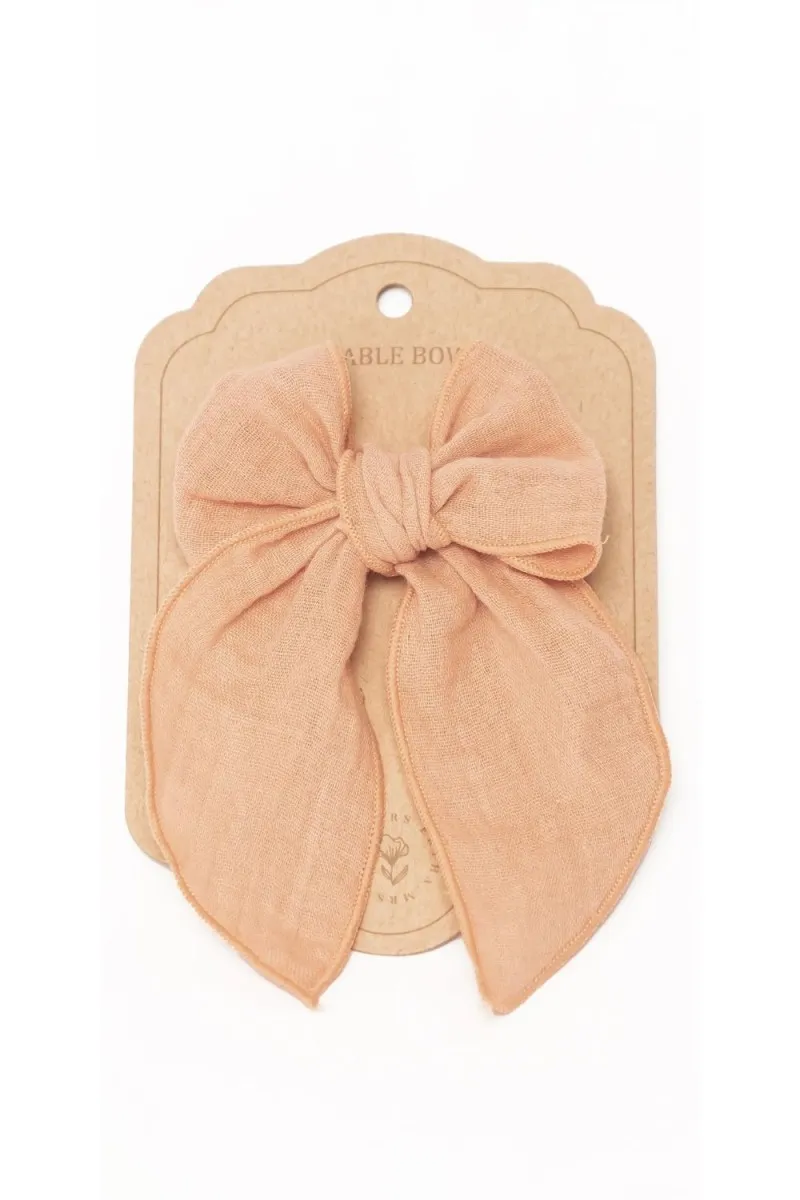 Barrette Clip Noeud - Blush Mrs ertha