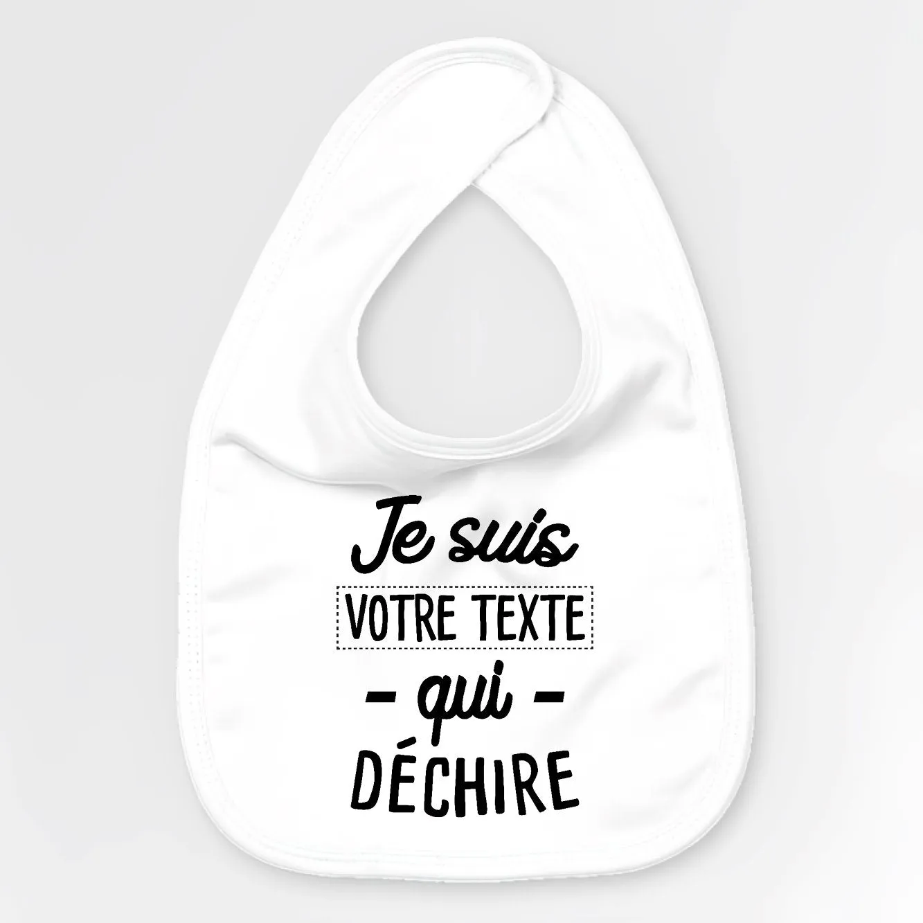 Bavoir Bébé Personnalisé Je suis 