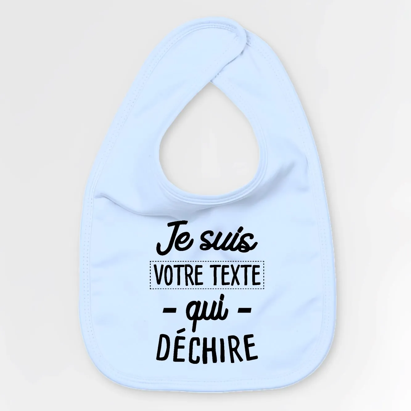Bavoir Bébé Personnalisé Je suis 
