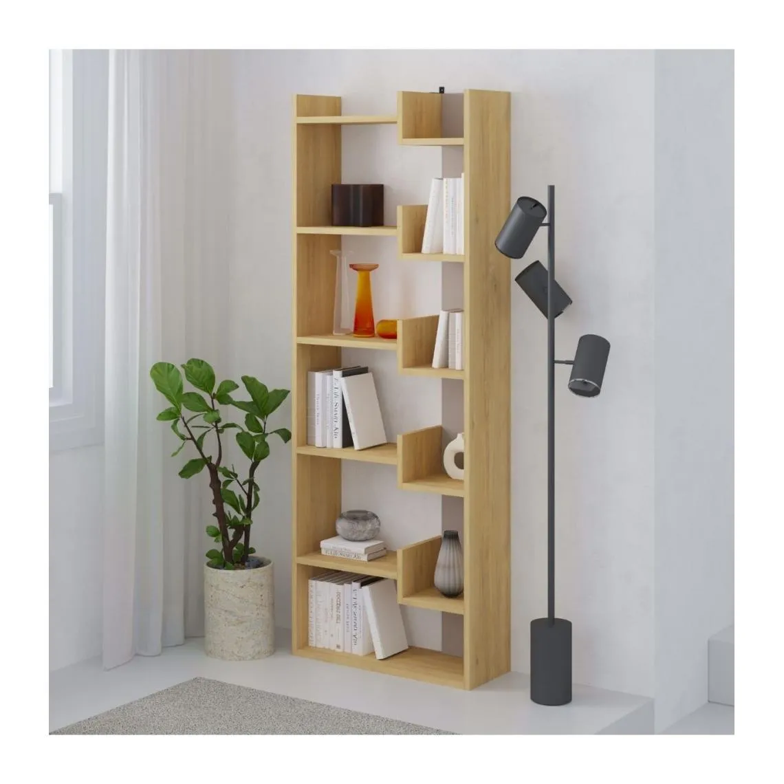 Bibliothèque Design 6 Niveaux Klapo | 3 Suisses