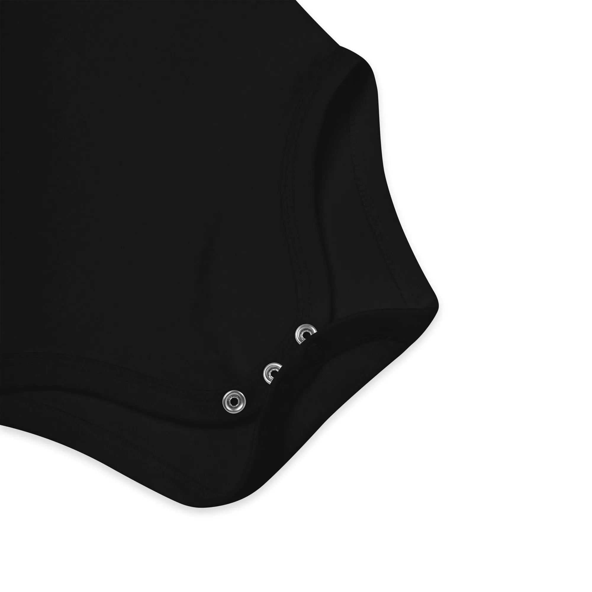 Body en coton bio brodé Ribellu Contour Rouge
