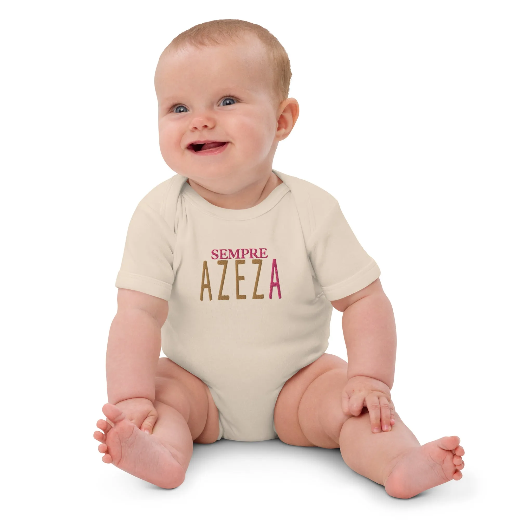 Body en coton bio brodé Sempre AZEZA
