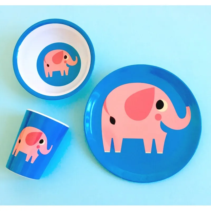 Bol par Ingela P. Arrhenius -  Elephant - OMM DESIGN - Perlin Paon Paon