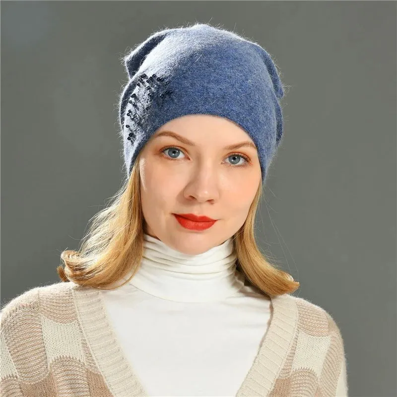 Bonnet d'hiver en tricot pour femme