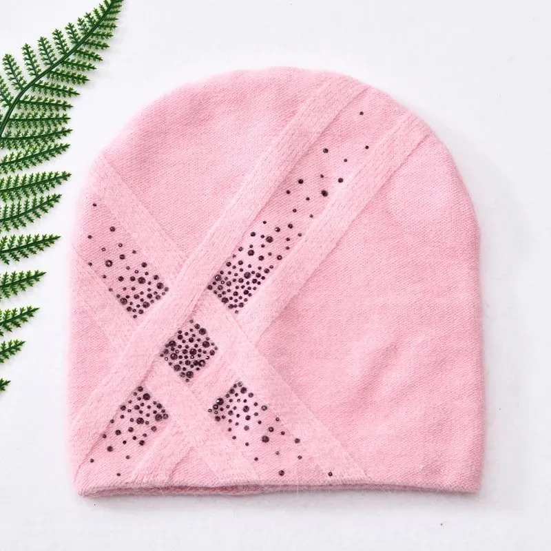 Bonnet d'hiver en tricot pour femme