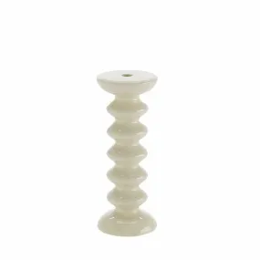 Bougeoir moderne et design en céramique Sahara crème  | 3 Suisses