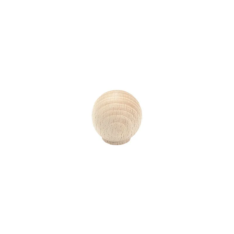 Bouton de meuble boule bois brut - CADAP