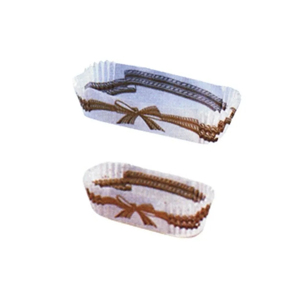 Caissettes ovales décorées 136x34x26 mm par 1000