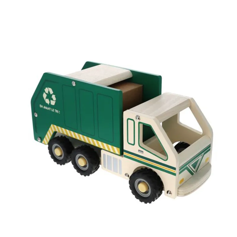 CAMION POUBELLE EN BOIS -  littlecasba.com