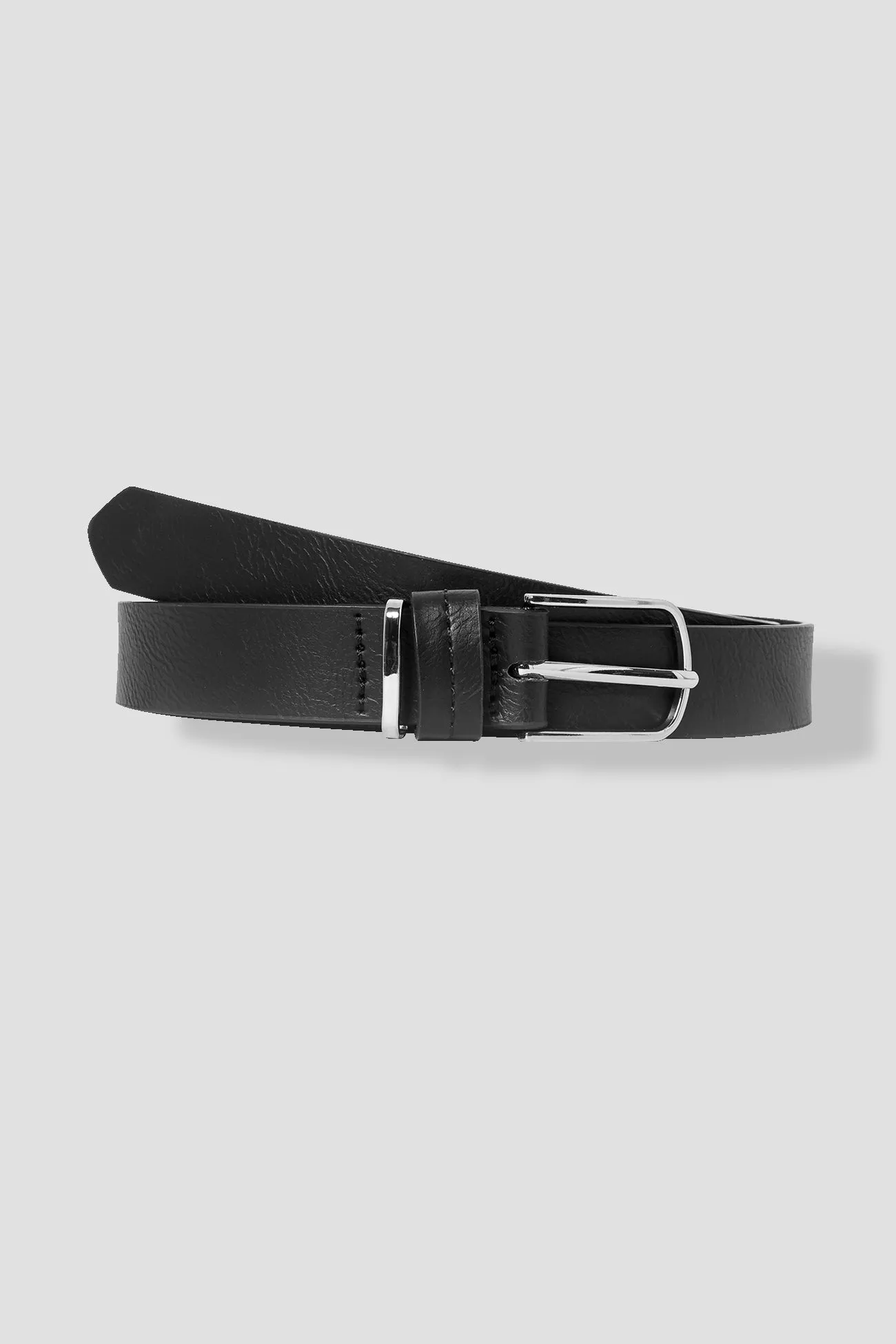Ceinture effet cuir Femme - Noir