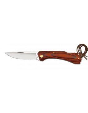 Couteau de poche en bois de zèbre (19,2 cm.) ⚔️ Boutique Épées