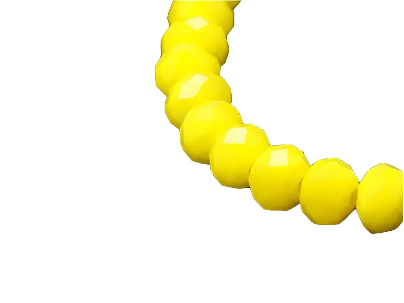 Créez des bijoux avec ces 20 perles à facettes couleur jaune !