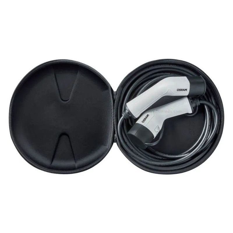 Câble de recharge pour véhicule électrique 7 broches Phase 3 Osram | LeonLeds.com