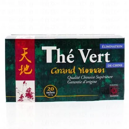 DAYANG Thé vert de chine bio 20 sachets