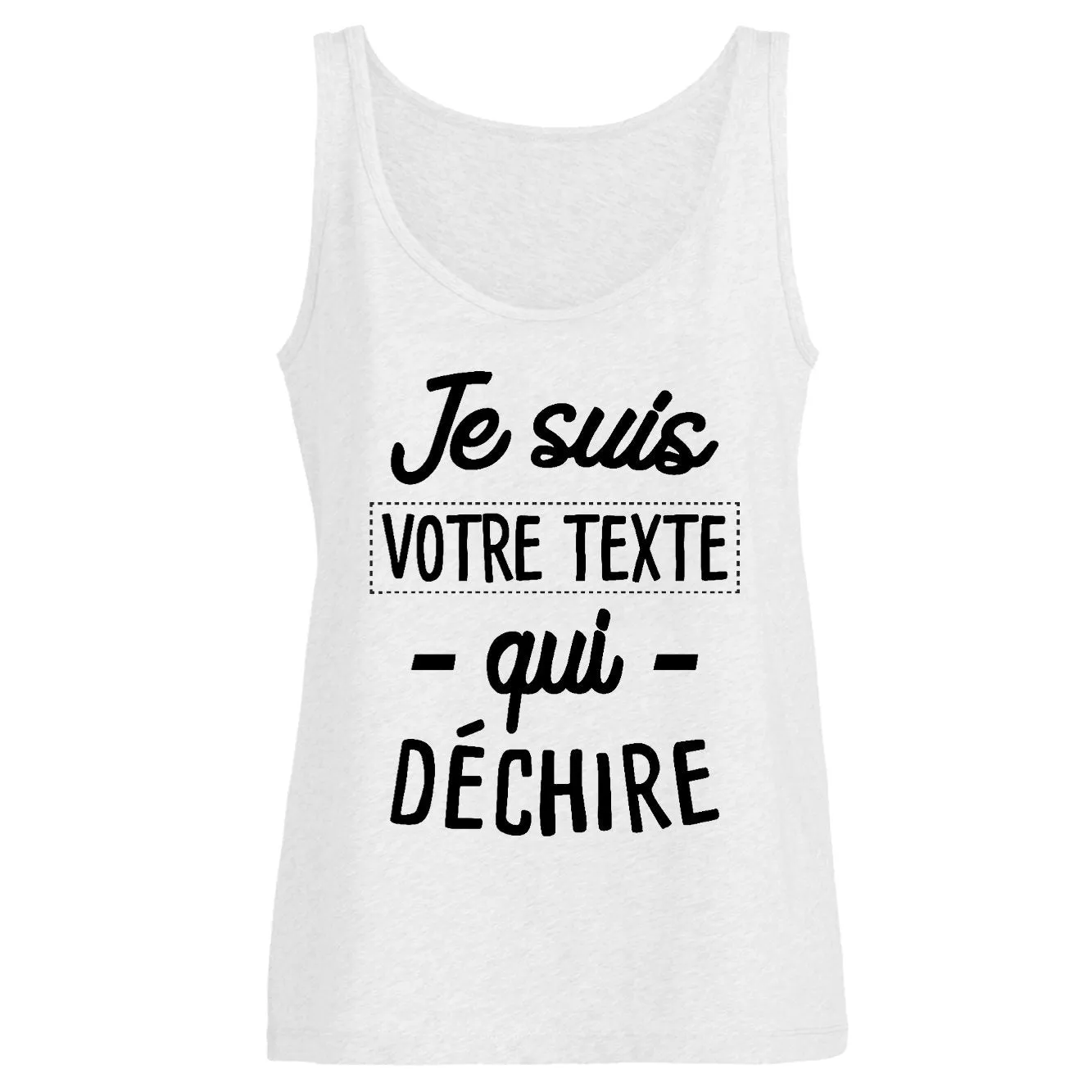 Débardeur Femme Personnalisé Je suis 