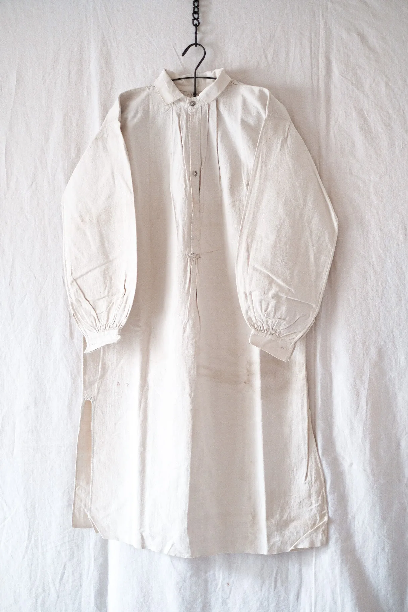 [Début 20e C] chemise en lin antique française