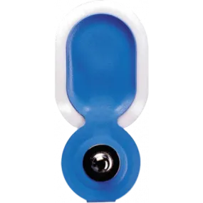 Electrodes ECG ovales à pression Blue Sensor N-00-S/25 Ambu - connecteur excentré en laiton (lot de 1000)