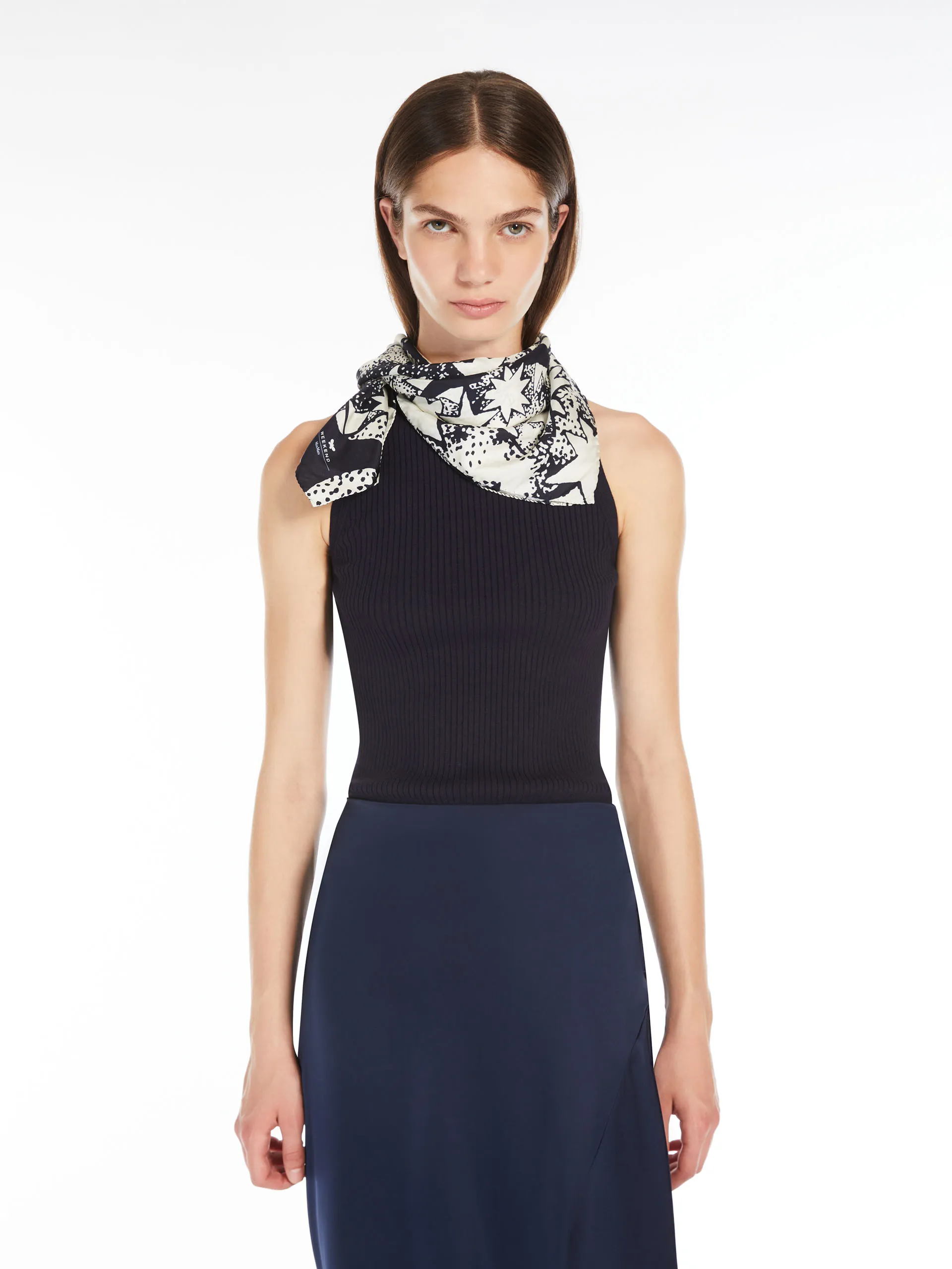Foulard en soie imprimée