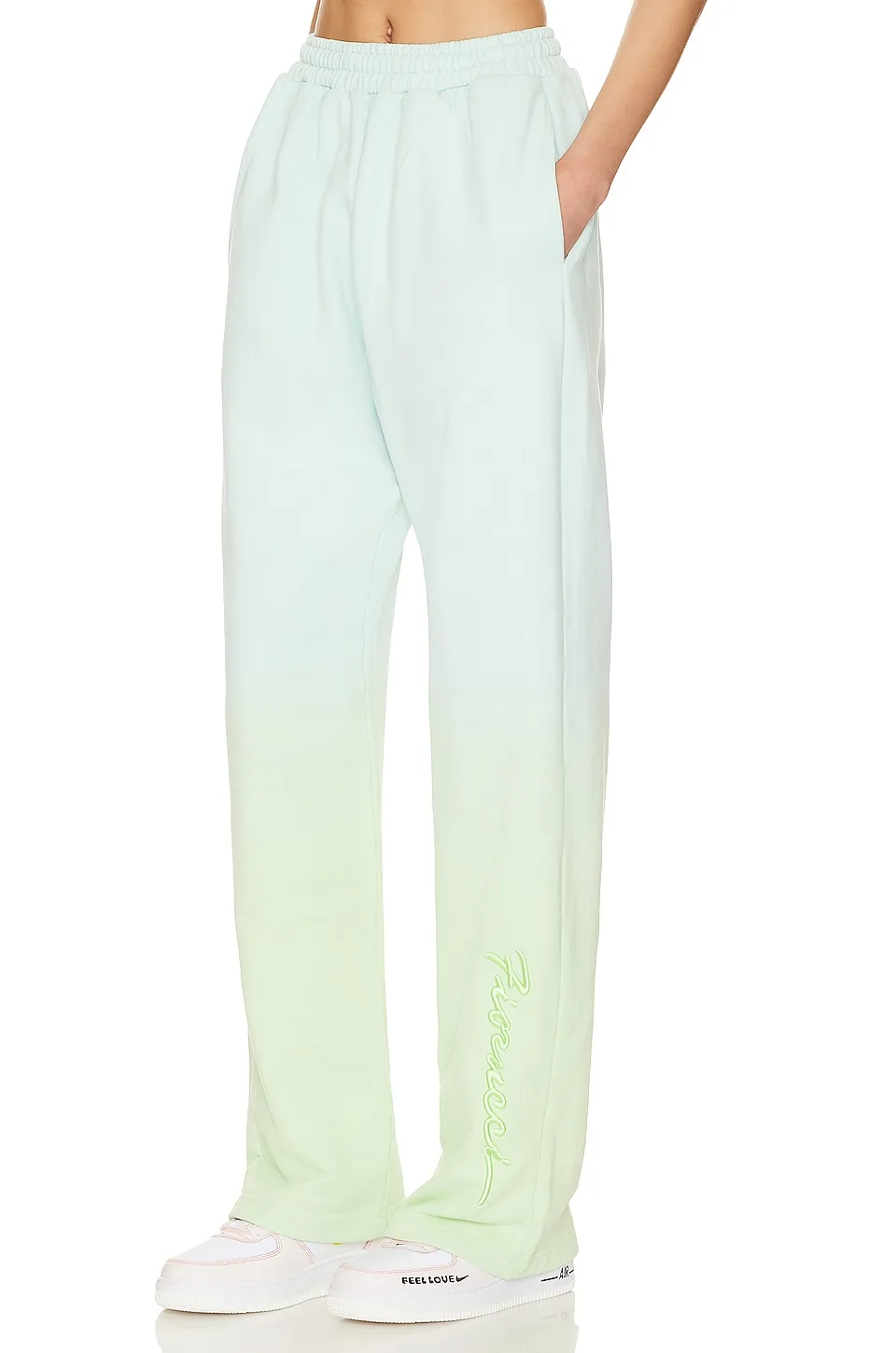 Gradient Squiggle Logo Joggers FIORUCCI