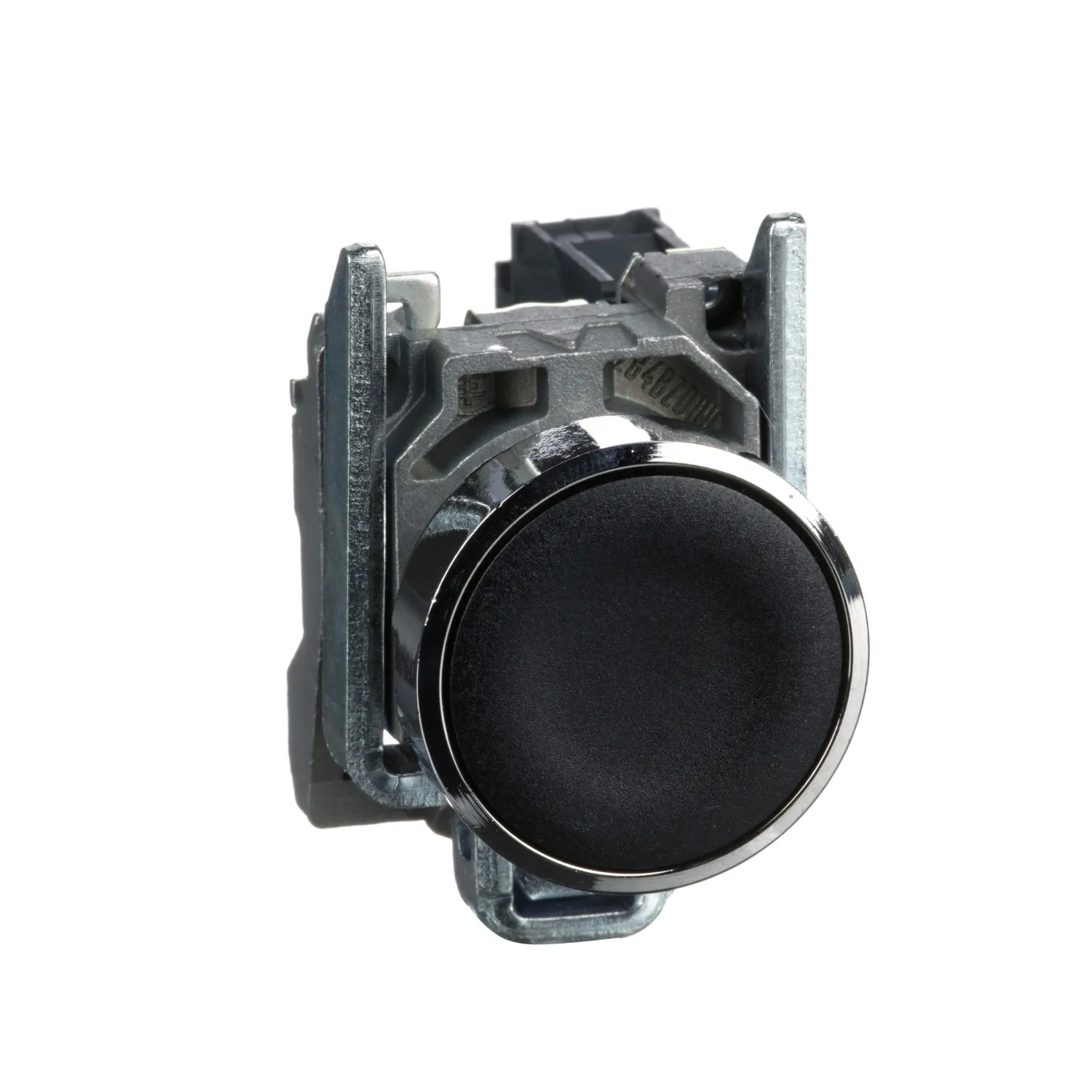 Harmony bouton-poussoir noir Ø22 - à impulsion affleurant - 1F - XB4BA21