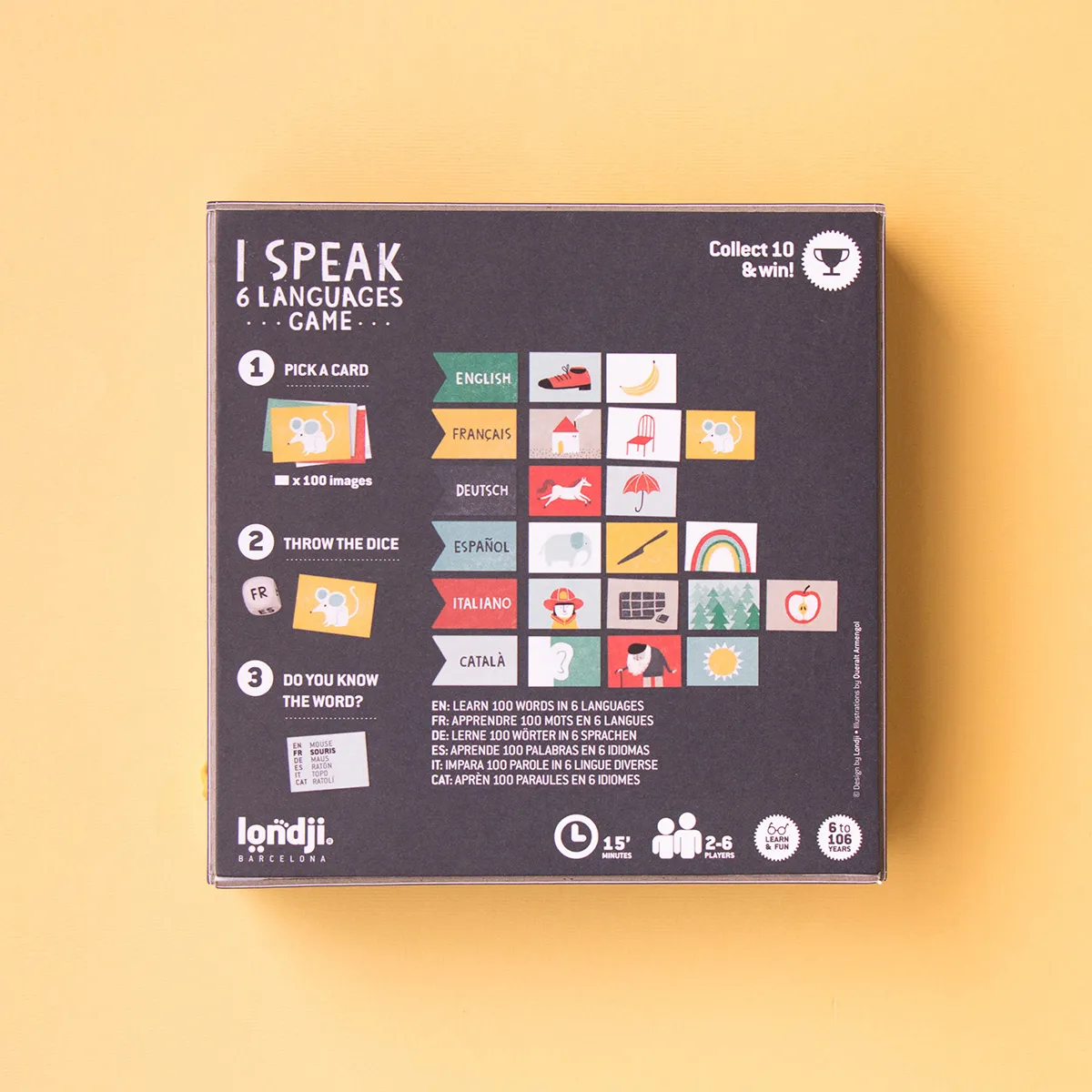 Jeu d'Apprentissage Je Parle 6 Langues