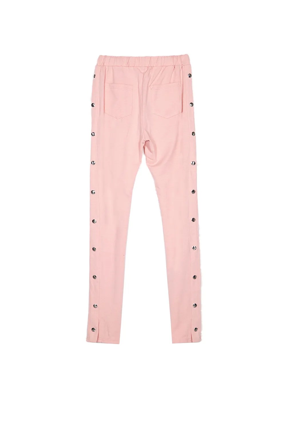 Jogging boutons pressions ros clair