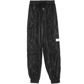 Jogging cargo réfléchissant zip noir