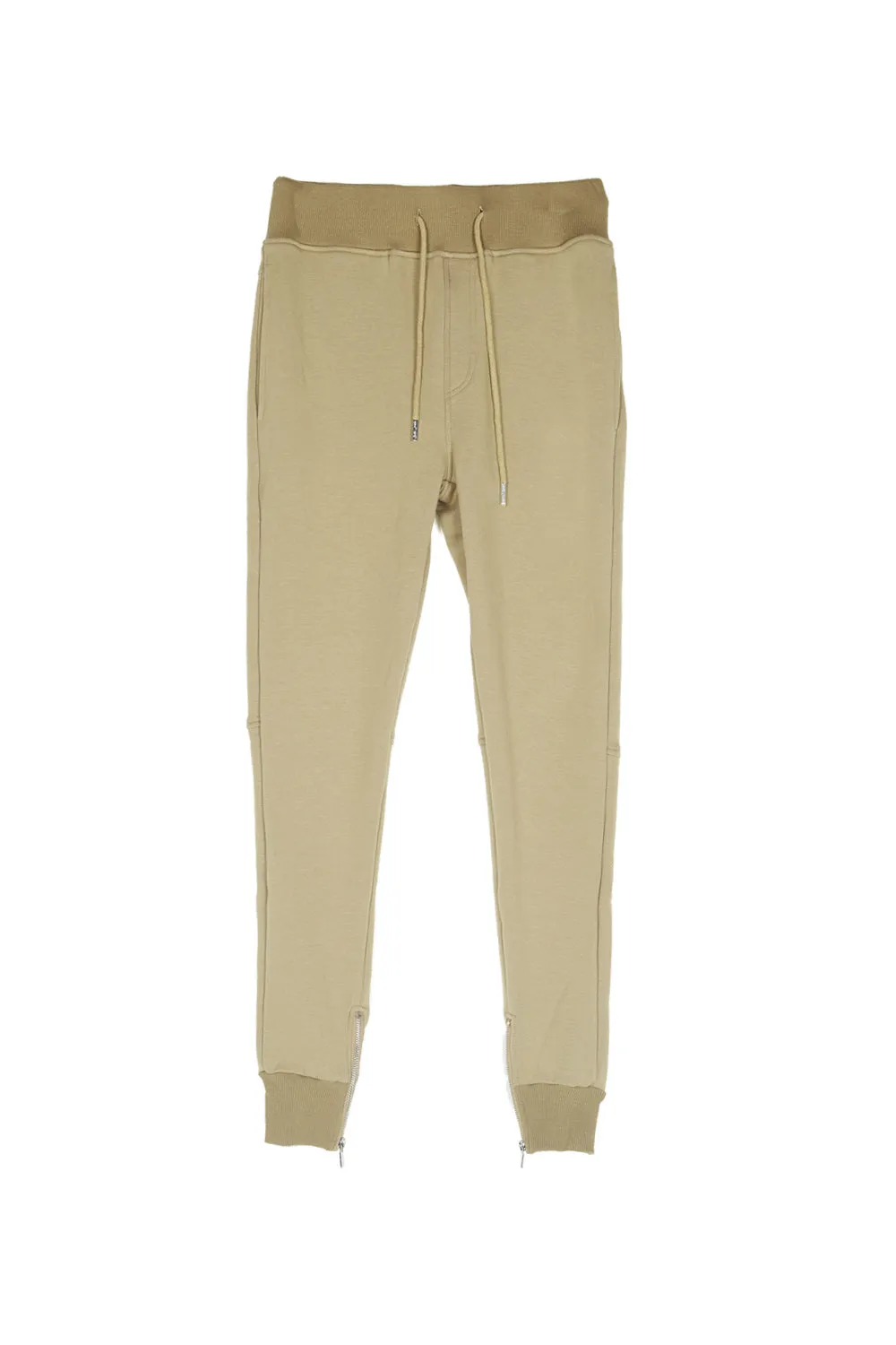 Jogging zips slim beige