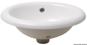 Lavabos ovales en céramique blanche