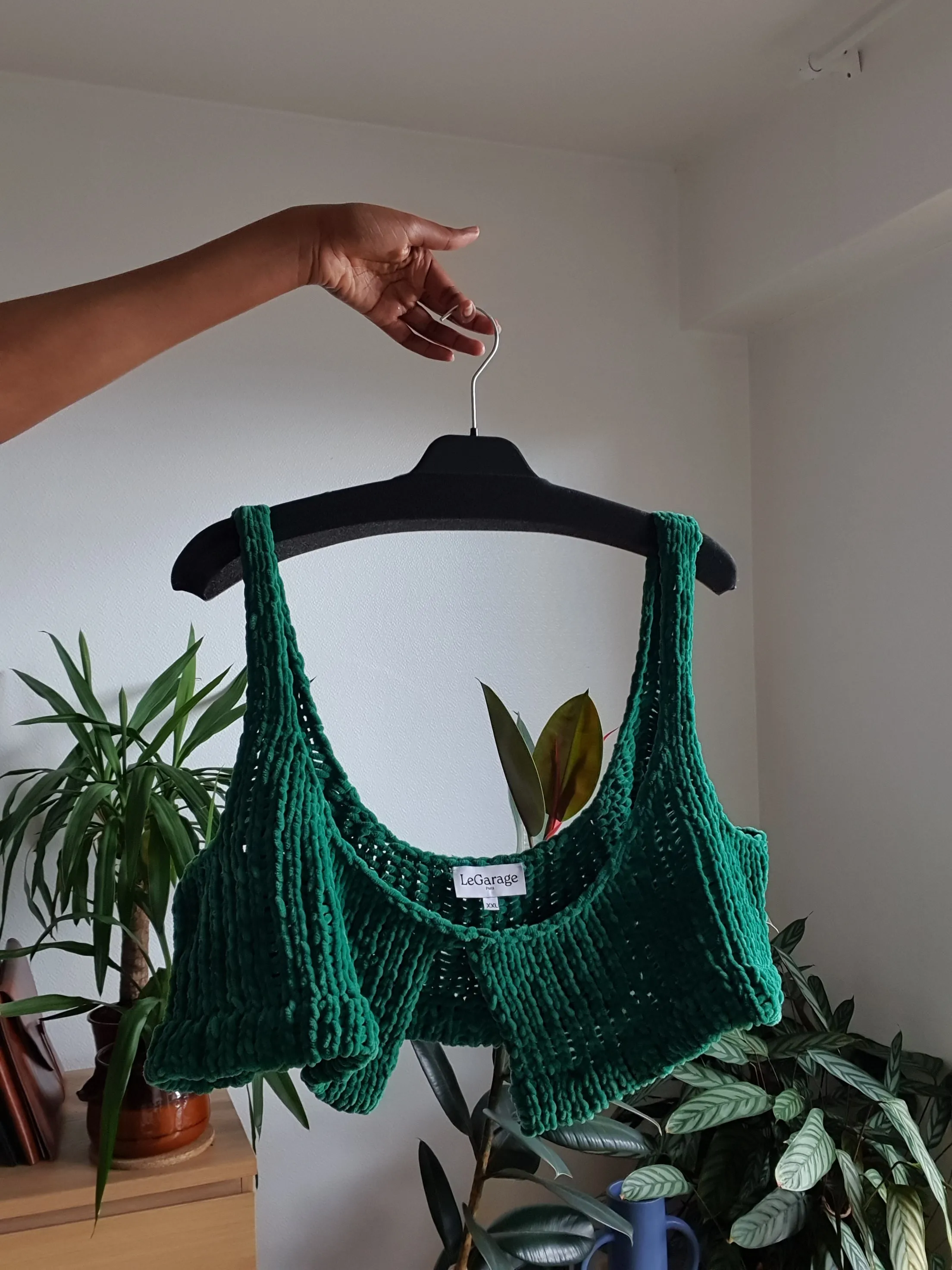 Le caraco bralette effet velours
