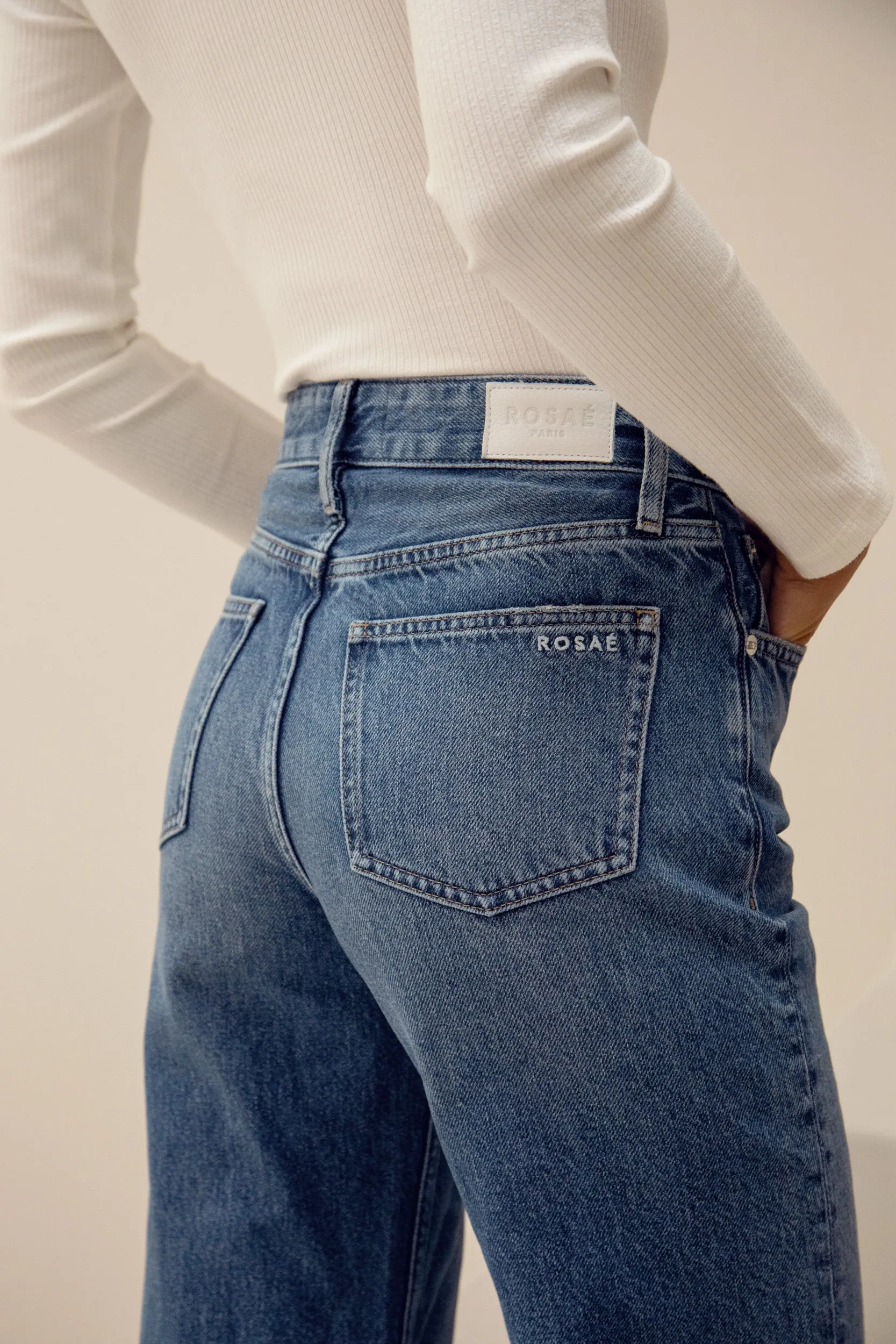 Le Dean - Le Jean Droit Taille Haute Hyper Flatteur en Denim Premium