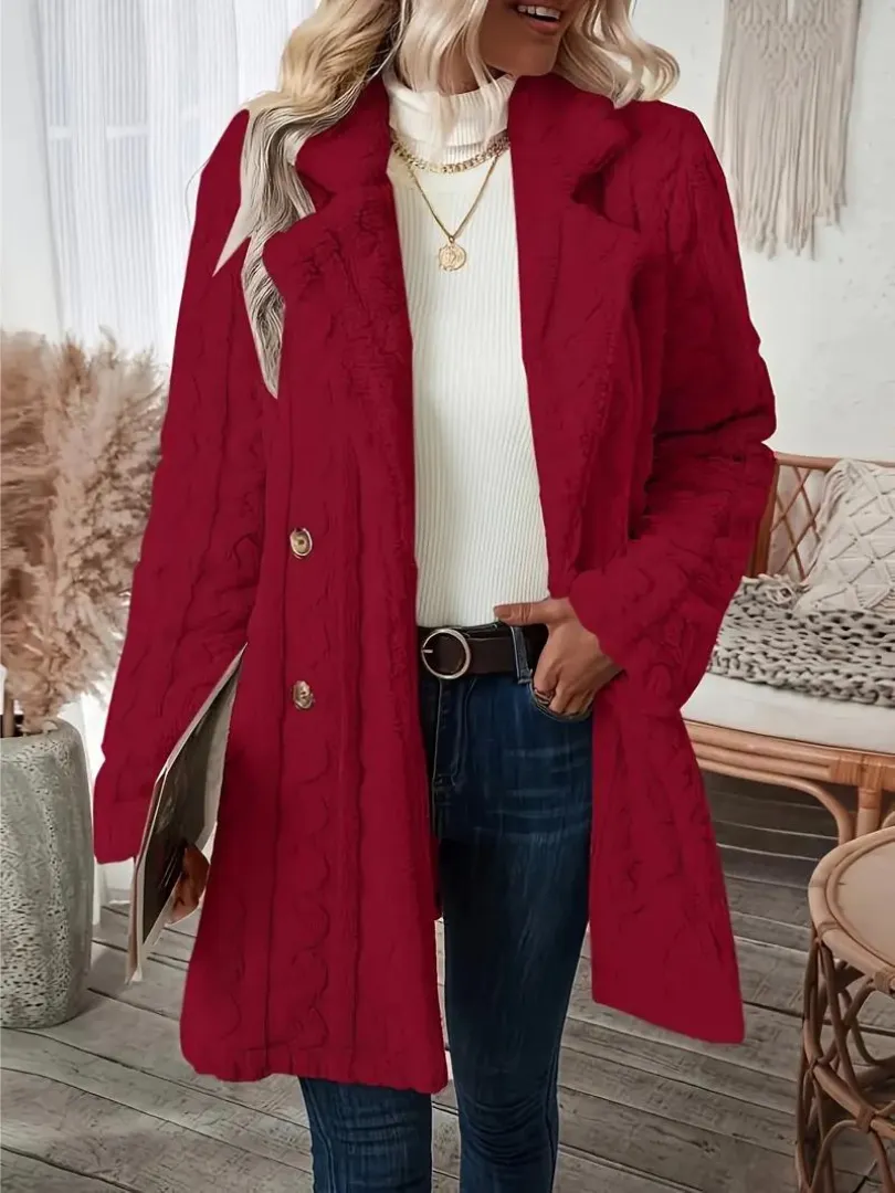 Leanor | Manteau Tricoté Confortable