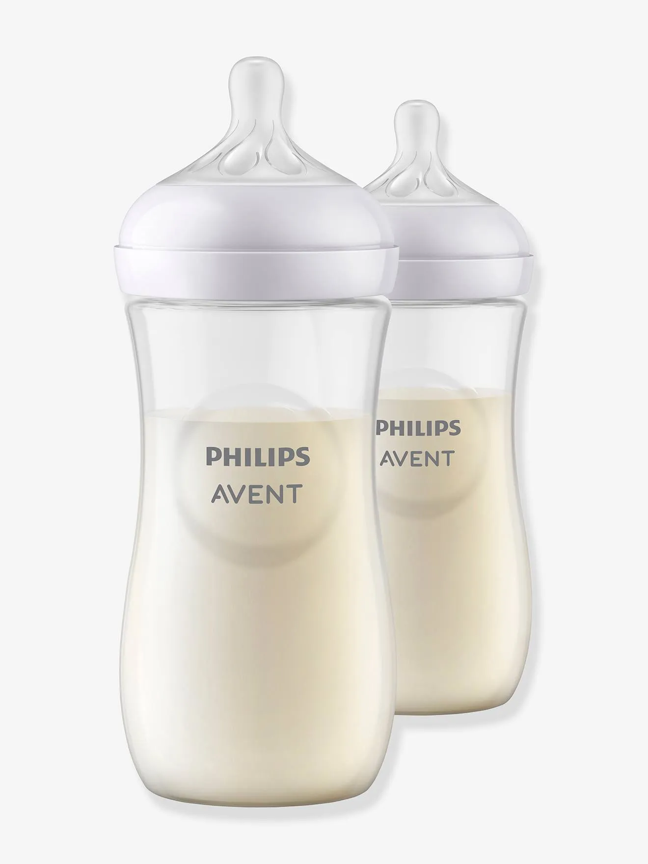 Lot de 2 biberons 330 ml Philips AVENT Natural Response transparent - Philips Avent