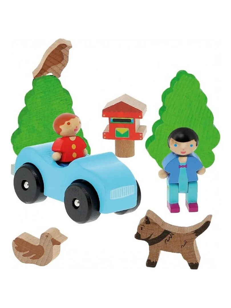 Ma première maison en bois avec voiture - N/A