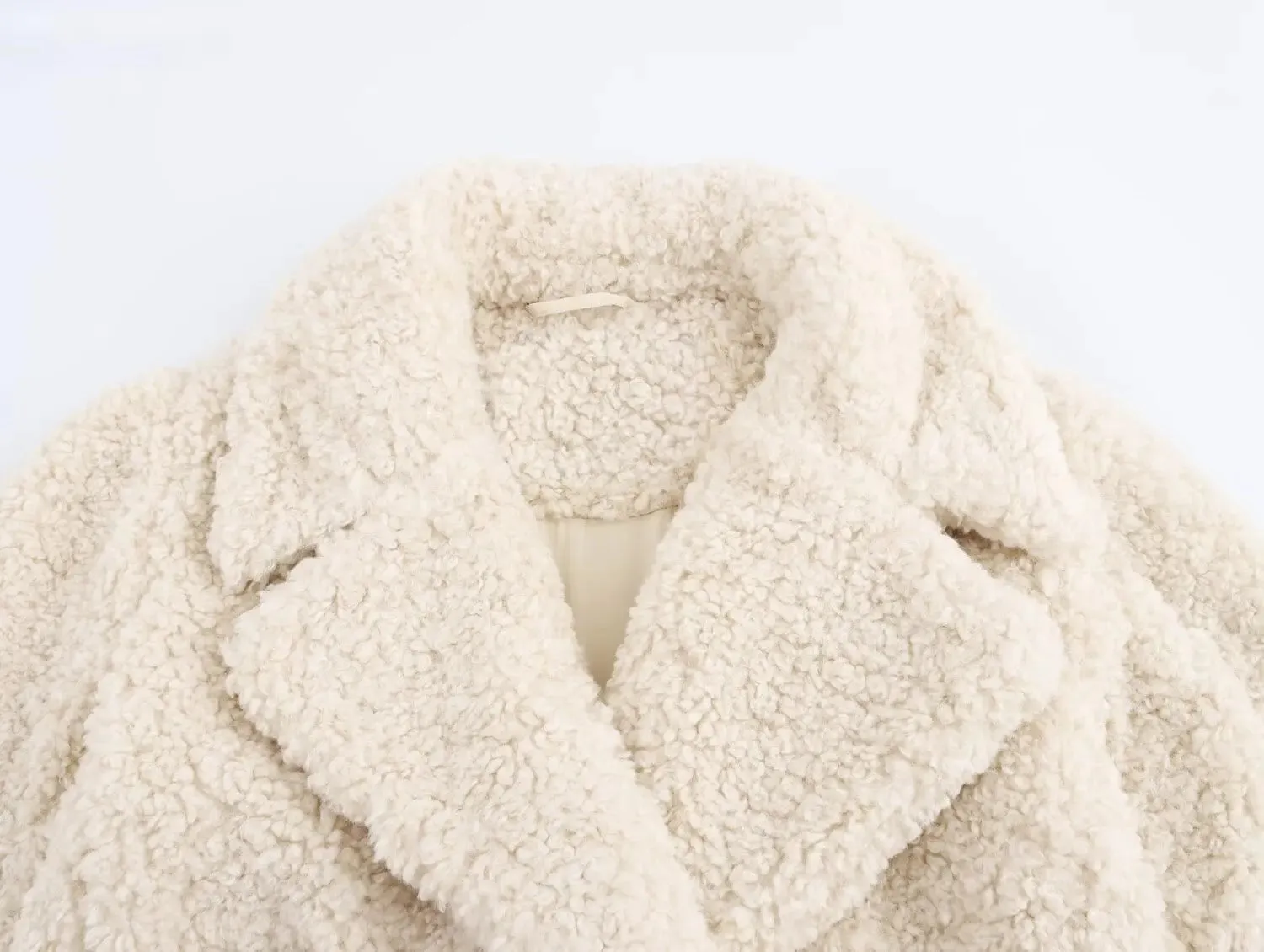 Manteau à effet laine  Femme