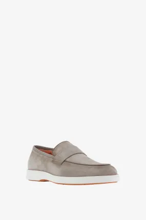 Mocassins en daim effet délavé