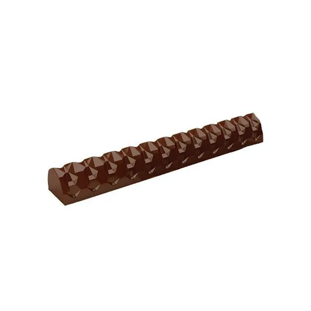 Moule à bûche Plastique Modèle Facettes 50,5 cm (x12)