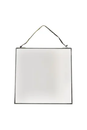 Nkuku Kiko Antique Zinc Mirror 30cm x 30cm - Trouva