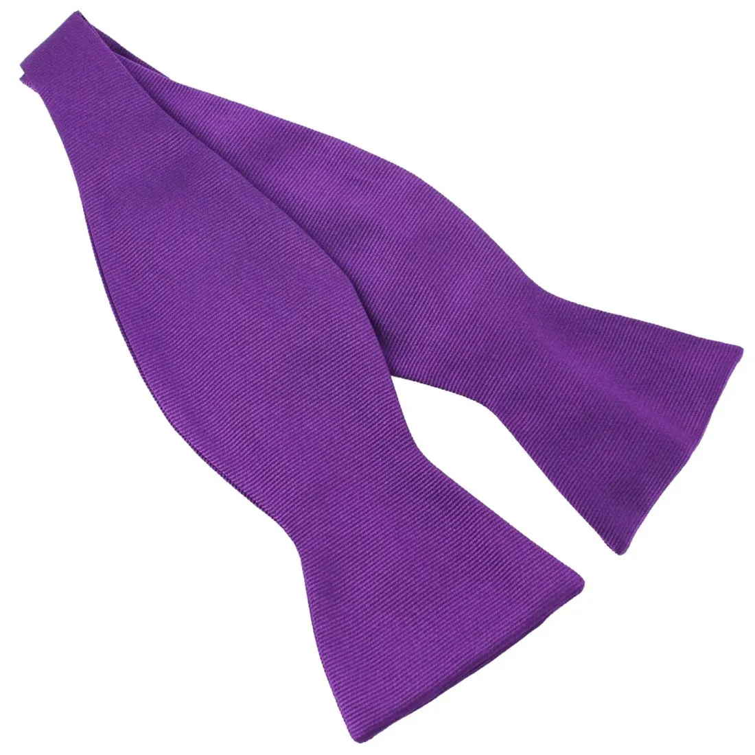 Noeud papillon à nouer en soie, Mauve Mammola, Fait à la main