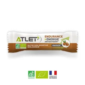 NUTRITION SPORTIVE ATLET | BARRE ENERGETIQUE BIOLOGIQUE ATLET SAVEUR AMANDE - BARRE DE 25G | AR00027