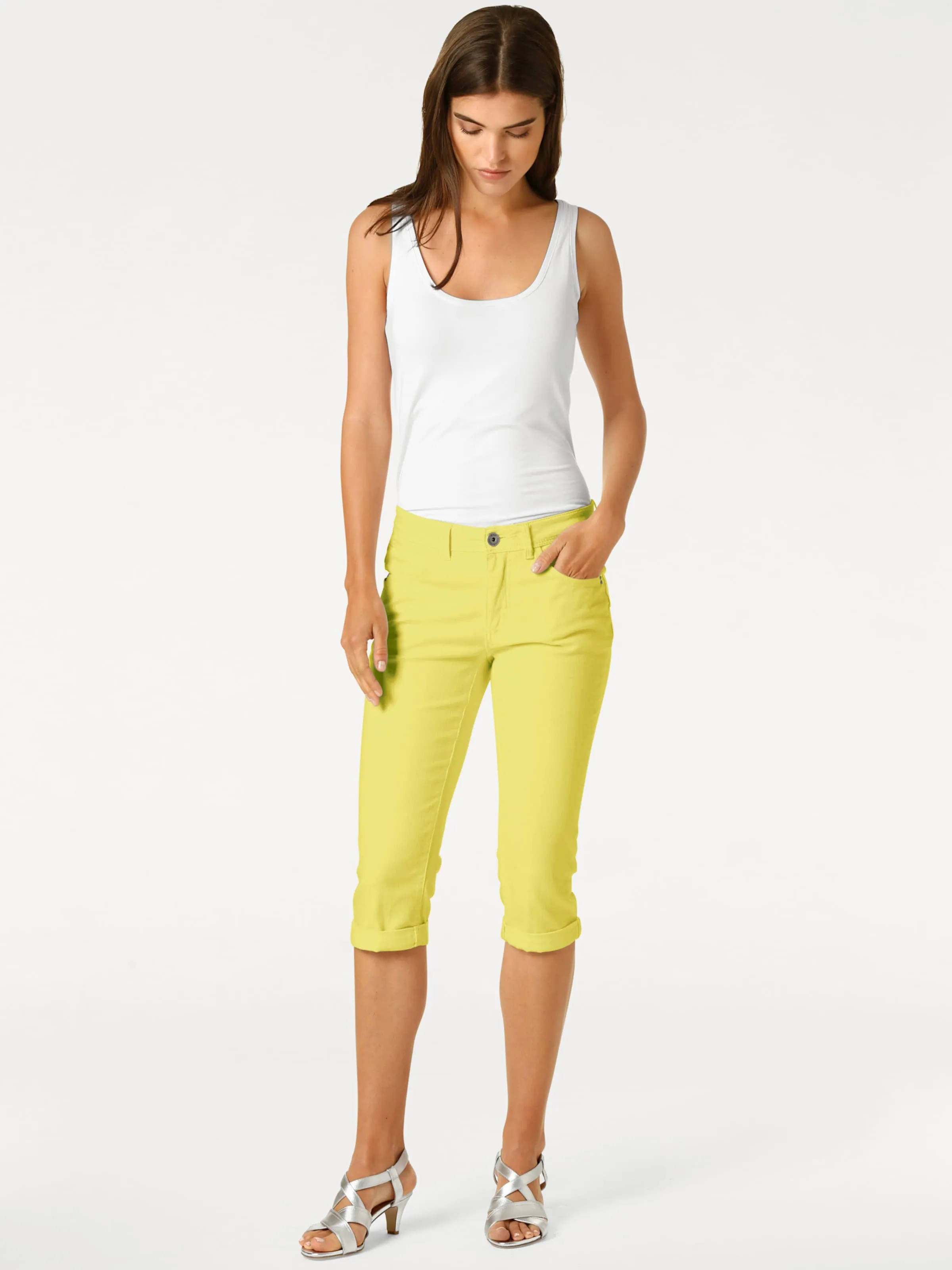 Pantalon effet ventre plat
