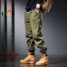  Pantalon joggers style combat pour homme avec chevilles resserrées 