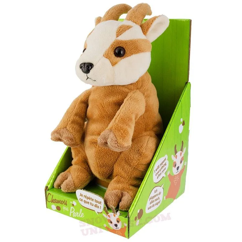 Peluche Chamois qui parle Dani Créations