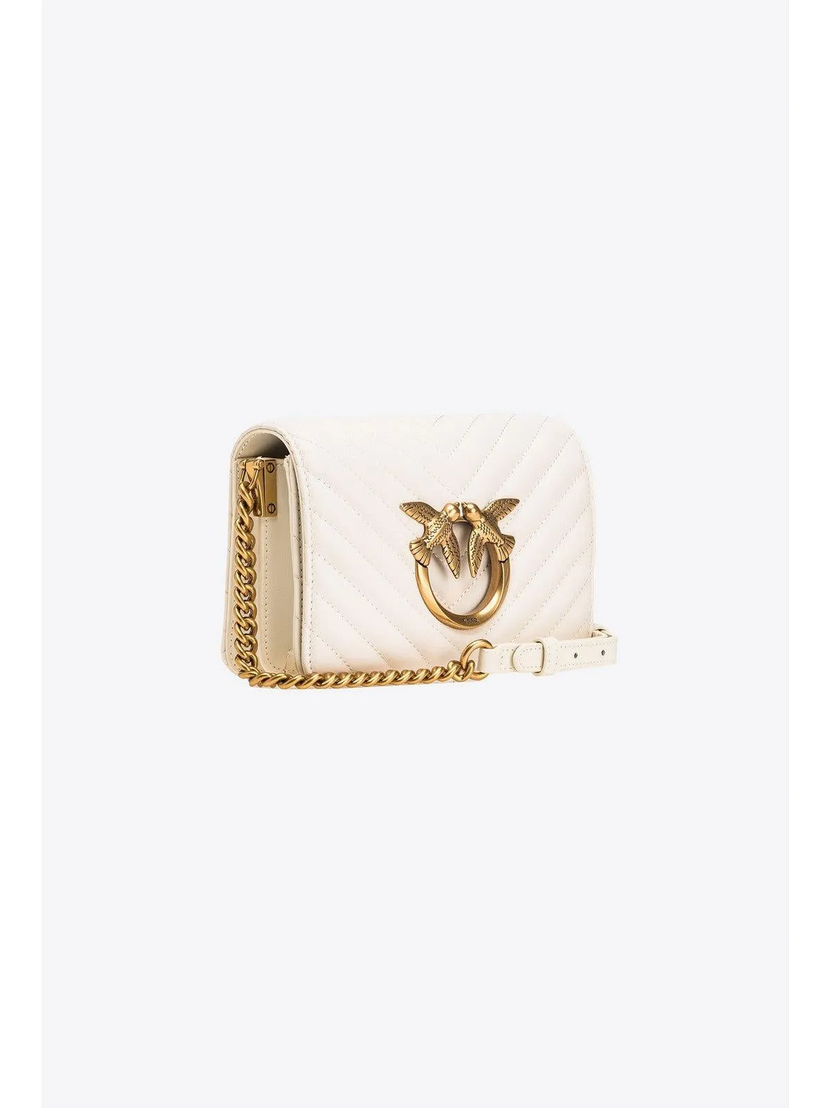 PINKO Sac Femme Love click mini 100067-A0GK Z14Q Ivoire
