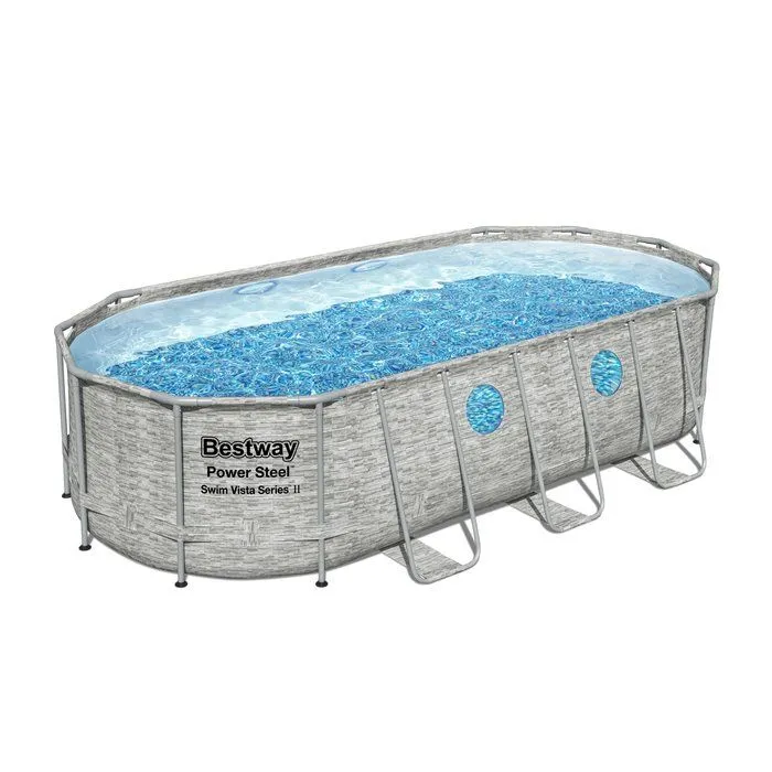 Piscine tubulaire ovale Power Steel Swim Vista Series II Bestway - 5,49 x 2,74 m