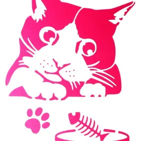 Pochoir plastique 30*21cm : chat (08)