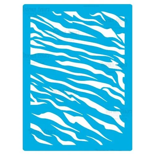 Pochoir plastique souple réutilisable fabrika décoru  texture militaire 421